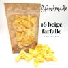 MiniWorldFood Pasta Felt Play Food, farfalle Soft, Bow tie, Pretend Play Kids Cafe, Toys for Kids Kitchen, Fake realictic Food (Beige, 16 farfalle in a Zip Bag) view 2