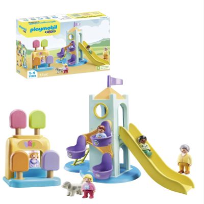 Playmobil 1.2.3: Adventure Tower with Ice Cream Booth