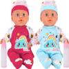 Liberty Imports 2 Pack Twin Baby Dolls Playset - 12" Realistic Soft Body Talking Newborn Boy & Girl Toy Dolls with Magic Milk Bottles Accessories for Kids Imaginative Pretend Play Nursing view 1