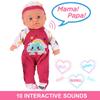 Liberty Imports 2 Pack Twin Baby Dolls Playset - 12" Realistic Soft Body Talking Newborn Boy & Girl Toy Dolls with Magic Milk Bottles Accessories for Kids Imaginative Pretend Play Nursing view 2