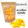 MiniWorldFood Pasta Felt Play Food, farfalle Soft, Bow tie, Pretend Play Kids Cafe, Toys for Kids Kitchen, Fake realictic Food (Yellow, 16 farfalle in a Zip Bag) view 2