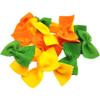 MiniWorldFood Pasta Felt Play Food, farfalle Soft, Bow tie, Pretend Play Kids Cafe, Toys for Kids Kitchen, Fake realictic Food (tri-Color, 16 farfalle in a Zip Bag) view 1