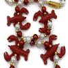 Crawfish Lobster Boil Cook Bead Necklace New Orleans Mardi Gras Cajun Carnival view 2