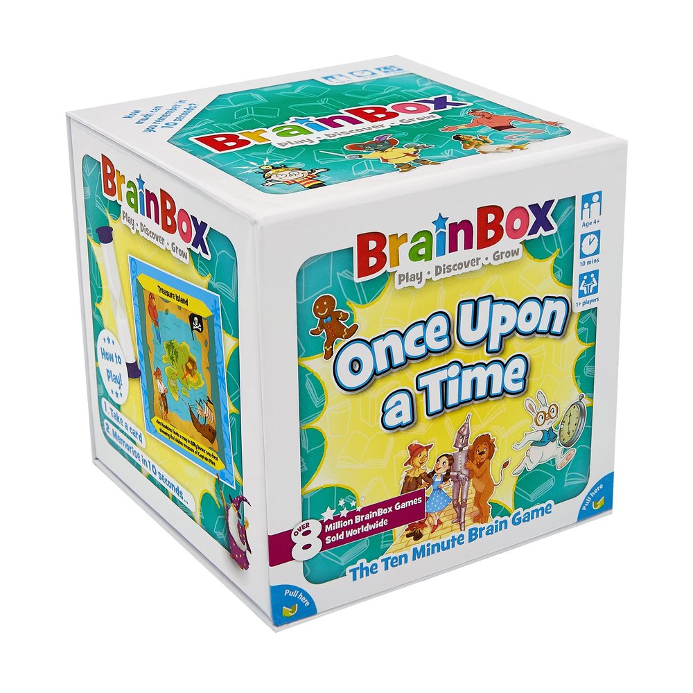 BrainBox BrainBox Once Upon a Time Card Game - Memory & Observation Game, Family-Friendly Fairy Tale Trivia Game for Kids & Adults, Ages 8+, 1+ Players, 10 Minute Playtime, Made by Green Board Games