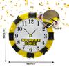 APINATA4U No Work Zone Clock Pinata, Clock Themed Birthday and Fun Party Decoration, Retirement Party Supply, Black and Yellow Over the Hill Celebration, Retirement Fun Gift, 16 X 16 X 4 Inches view 3