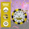 APINATA4U No Work Zone Clock Pinata, Clock Themed Birthday and Fun Party Decoration, Retirement Party Supply, Black and Yellow Over the Hill Celebration, Retirement Fun Gift, 16 X 16 X 4 Inches view 4