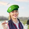 Funny Novelty Golfer Beret Hat with Golf Ball Flag for Party Costume Accessories and Supplies (4 Set) view 4