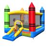 HONEY JOY Inflatable Bounce House, Crayon Theme Bouncy House for Kids w/Large Jumping Area, Indoor Outdoor Bouncing Castle House, Including Oxford Carry Bag, Repair Kit(Crayon Without Blower) view 1