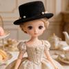 jojofuny 2Pcs Mini Top Hats for Dolls DIY Craft Decorations Tiny Doll Accessories Miniature Kawaii Tiny Hats for Dollhouse and Party Supplies 3.54X3.54X1.77In view 4