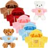 Junkin 5 Pcs Bear Doll Clothes Stuffed Animal Clothing Accessories Cotton Plush Toy Clothes Bear Sweater Outfit Fit Most 1418 Inch Bears Animal Plush Dolls Gifts(Pink,Blue,Red,Yellow,Brown,Cute) view 1
