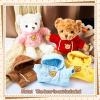 Junkin 5 Pcs Bear Doll Clothes Stuffed Animal Clothing Accessories Cotton Plush Toy Clothes Bear Sweater Outfit Fit Most 1418 Inch Bears Animal Plush Dolls Gifts(Pink,Blue,Red,Yellow,Brown,Cute) view 4