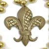 Fleur de Lis Tulip Design Mardi Gras Bead Necklace Cajun Carnival Festival New Orleans view 2