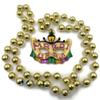 Mask Lamp Post Mardi Gras Bead Necklace Cajun Carnival Festival New Orleans view 1