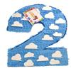 Number Two Pinata 20" Clouds Themed Second Birthday Party Blue & White Color view 1