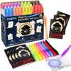 GIFTINBOX Invisible Ink Pens with UV light for Kids, Spy Pen Party Favors for Kids 8-12, 24Pack Invisible Ink Pen and Notebook, Magic Marker for Secret Message Birthday Party Favors for Kid 4-8 view 1