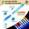 GIFTINBOX Invisible Ink Pens with UV light for Kids, Spy Pen Party Favors for Kids 8-12, 24Pack Invisible Ink Pen and Notebook, Magic Marker for Secret Message Birthday Party Favors for Kid 4-8 view 2