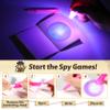 GIFTINBOX Invisible Ink Pens with UV light for Kids, Spy Pen Party Favors for Kids 8-12, 24Pack Invisible Ink Pen and Notebook, Magic Marker for Secret Message Birthday Party Favors for Kid 4-8 view 3