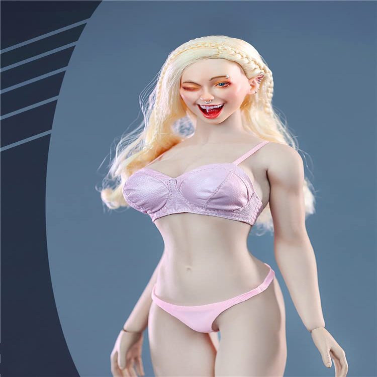 Fremego 1/6 Scale Female Clothes,Female Bras Underwear Clothing for 12inch PH TBL JO Seamless Action Figure Body (F)