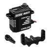 INJORA Coreless High Torque Micro Servo with Mount and Servo Horn for SCX24 C10 JLU Bronco Axial 1/24 RC Crawler Car Upgrade Parts (Black) view 1
