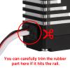 INJORA Coreless High Torque Micro Servo with Mount and Servo Horn for SCX24 C10 JLU Bronco Axial 1/24 RC Crawler Car Upgrade Parts (Black) view 4
