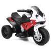 OLAKIDS Kids Ride on Motorcycle, 6V Licensed BMW Electric Motor with Music, Foot Pedal, Headlight, Leather Seat Cushion, 4 Wheels Battery Powered Tricycle for Boys Girls (Garnet) view 1