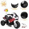 OLAKIDS Kids Ride on Motorcycle, 6V Licensed BMW Electric Motor with Music, Foot Pedal, Headlight, Leather Seat Cushion, 4 Wheels Battery Powered Tricycle for Boys Girls (Garnet) view 2