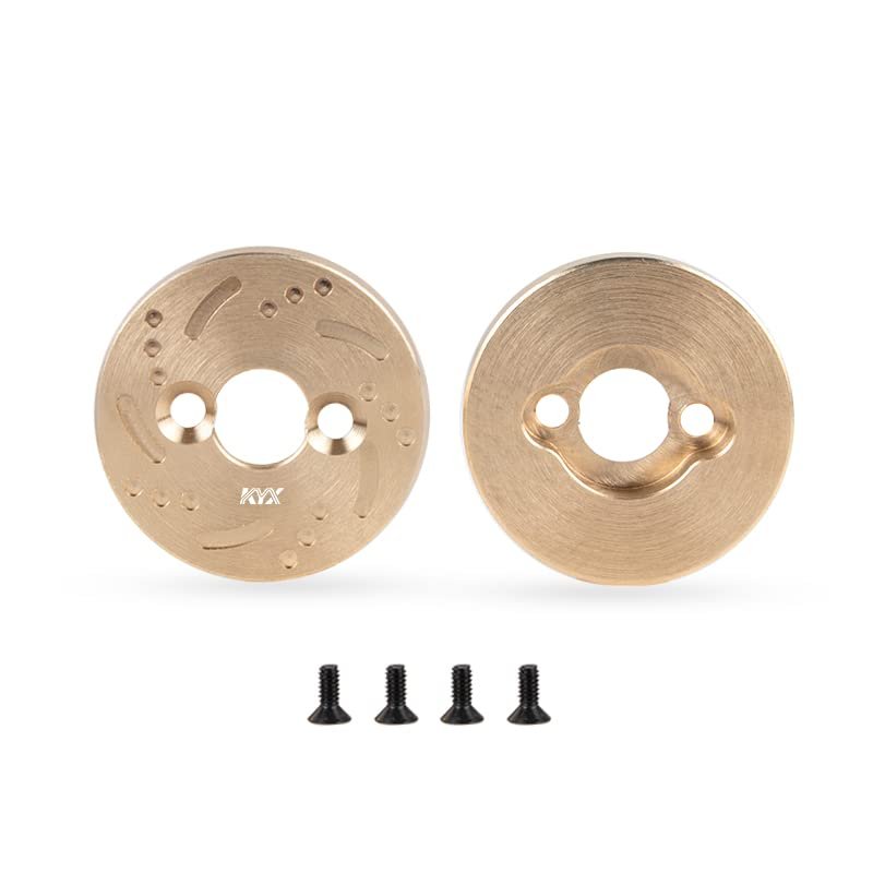 Palumma Brass Rear Axle Counterweight for TRX4M, 2Pcs Brass Rear Counter Weight for Traxxas 1/18 TRX-4M RC Car Upgrade Parts(12g/pcs)