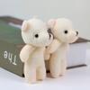 12Pcs Mini Plush Bear Figurines - Adorable Tiny Bears for DIY Keychain, Graduation, Birthday Party Favor, Light Yellow, 4.33 * 3.14 * 0.78 Inch view 3