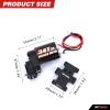 RCAWD New Enhanced 370 Motor with Metal Gearbox Combo Transmission for FMS 1/18 Series Black view 2