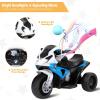 OLAKIDS Kids Ride on Motorcycle, 6V Licensed BMW Electric Motor with Music, Foot Pedal, Headlight, Leather Seat Cushion, 3 Wheels Battery Powered Tricycle Toy for Boys Girls (Sapphire) view 3