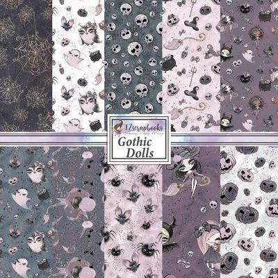Gothic Dolls Paper Pack - 8185