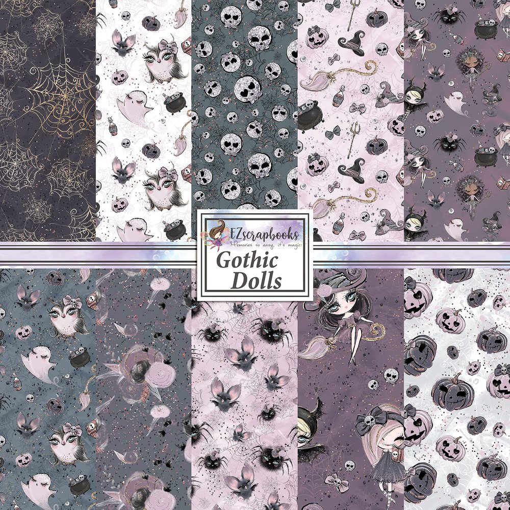 Gothic Dolls Paper Pack - 8185