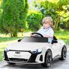 OLAKIDS Kids Ride on Car, Licensed Audi RS e-tron GT 12V Electric Vehicle with Remote Control, Battery Powered Toddlers Toy with Spring Suspension, Headlights, Music, MP3, USB, TF (White) view 2