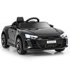 OLAKIDS Kids Ride on Car, Licensed Audi RS e-tron GT 12V Electric Vehicle with Remote Control, Battery Powered Toddlers Toy with Spring Suspension, Headlights, Music, MP3, USB, TF (Black) view 1