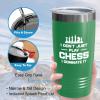 Flairy Land Chess Green Tumbler 20oz - dominate it - Chess Board Game Chess Pieces Chess Gifts Chess Club Chess Trainer Checkmate view 4