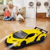 LAFALA Remote Control Car RC Cars Racing Car 1:18 Licensed Toy RC Car Compatible with Lamborghini Model Vehicle for Boys 6,7,8 Years Old, Yellow view 4