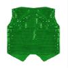 JEATHA Boys Girls Sequins Vest Dance Tops Sleeveless Waistcoat Stage Performance Costume Outerwear Jacket Dark Green 15-16 Years view 4