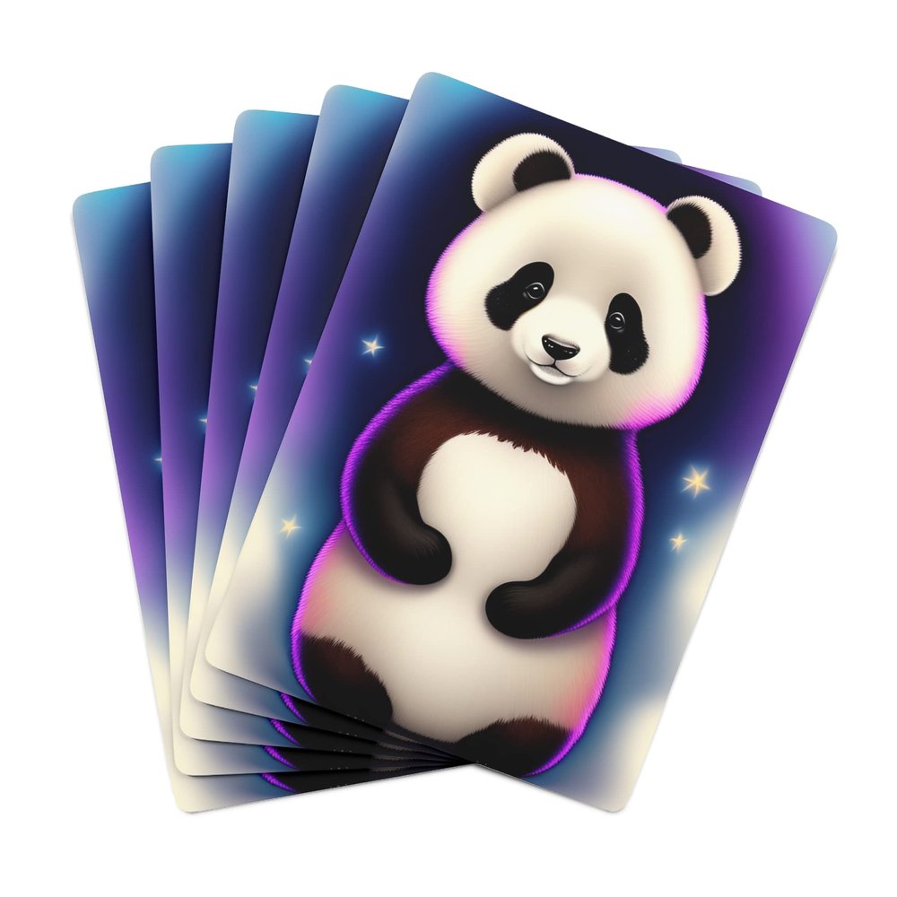 Brian Bula Cute Panda Playing Cards Poker Cards with Cute Panda Bear Cards