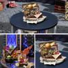TOPBSFARNY 3D Stereoscopic Miniature Dollhouse Kit Assembling Toys DIY Model Wooden Furniture for Birthday view 3