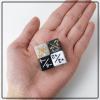 48 Pieces MTG Dice Counters Token Dice, Magic The Gathering Glitter Sparkle, Loyalty Starry Marble D6 Cube Compatible with MTG, CCG, Card Gaming Accessory (Black & White) view 4
