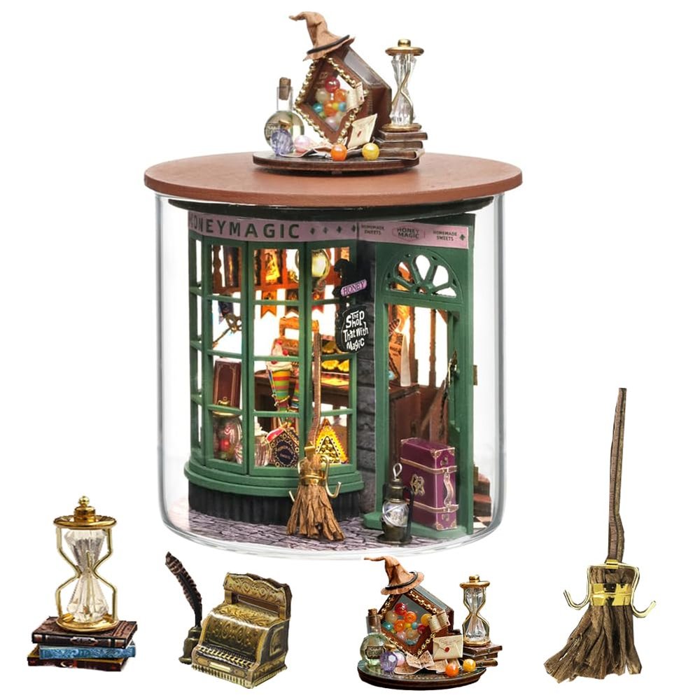TOPBSFARNY 3D Stereoscopic Miniature Dollhouse Kit Assembling Toys DIY Model Wooden Furniture for Birthday