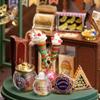 TOPBSFARNY 3D Stereoscopic Miniature Dollhouse Kit Assembling Toys DIY Model Wooden Furniture for Birthday view 3
