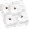 5pcs Dollhouse Miniature Box Mini Clear Storage Containers Candy Box Mini Clear Jewelry for DIY Dollhouse Accessories view 1