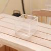 5pcs Dollhouse Miniature Box Mini Clear Storage Containers Candy Box Mini Clear Jewelry for DIY Dollhouse Accessories view 3
