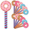 Meooeck 12 Pcs Inflatable Lollipop Assorted Inflatable Suckers Birthday Party Decoration Candy Balloons Props Favors for Swimming Pool, 4 Styles view 1