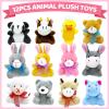 CH HAICHENG 12PCS Filled Easter Eggs with Plush Animal Toys Inside, Prefilled Easter Eggs for Easter Eggs Hunt, Easter Basket Stuffers Fillers, Easter Classroom Prize Supplies view 2