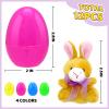CH HAICHENG 12PCS Filled Easter Eggs with Plush Animal Toys Inside, Prefilled Easter Eggs for Easter Eggs Hunt, Easter Basket Stuffers Fillers, Easter Classroom Prize Supplies view 4