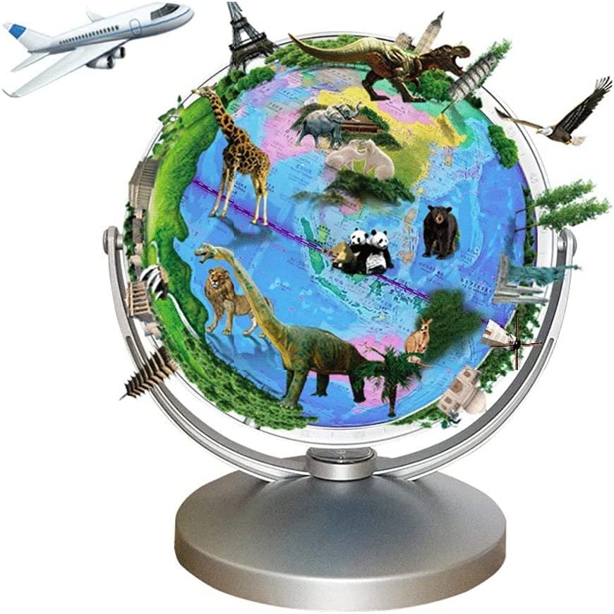 VNABO Geographic Globes Newest Smart Globe Lighting World Globe Ar Educational Globe with Kids Globe Stand World Globe Office and Classroom Home Dcor