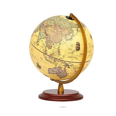 VNABO Geographic Globes The Latest Version of The Retro World Globe Desktop Lighting World Globe Rotation Geographical Globe Home Dcor