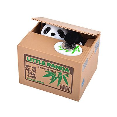ALIMITOPIA Saving Money Box,Vocal Mischief Stealing Coin Piggy Bank Coin Storage Pot(Cartoon Panda)